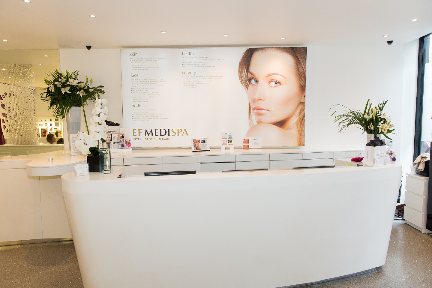 EF MEDISPA Chelsea clinic reception